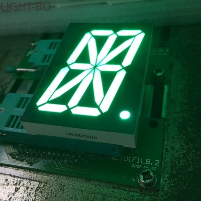 Sola pantalla LED verde pura del segmento del dígito 16 para el panel de la lectura digital