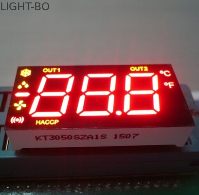 Pantalla LED numérica ultra roja/amarillo 0,5 pulgadas para el control del refrigerador