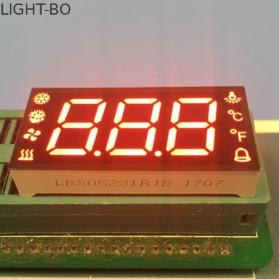 La pantalla LED de encargo del SGS, exhibición de segmento del multicolor 7 para la humedad de la temperatura descongela