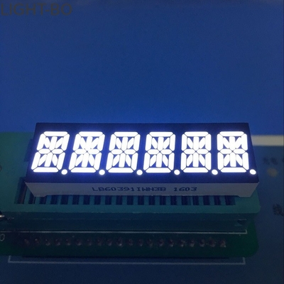 Los 10m m seis segmentos ultra blanco del dígito 14 llevaron el ánodo común de la exhibición para el tablero de instrumentos
