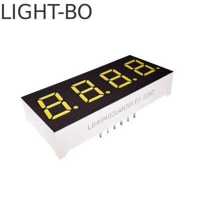 Display LED de 16 segmentos de color rojo brillante con ánodo común y altura de 3 mm