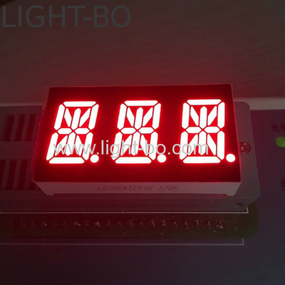 Tres dígitos de 0,54 pulgadas RED 14 segmentos LED Anodo de pantalla para industrial