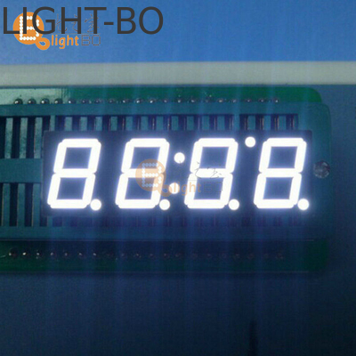 Un buen precio. Catodo común 4 dígitos 7 segmentos de pantalla LED Blanco brillante 0,39 pulgadas en línea