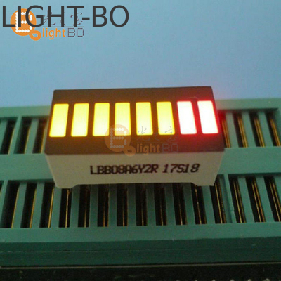 Un buen precio. La luz de la barra de luz LED se muestra en un segmento de la pantalla LED. en línea