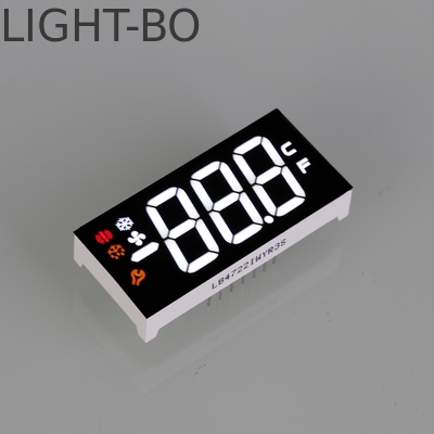 Pantalla LED de siete segmentos de 3 dígitos para controladores de temperatura