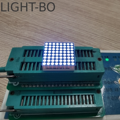 Display LED de 2 mm 8X8 de color blanco brillante con matriz de puntos Display LED segmentado