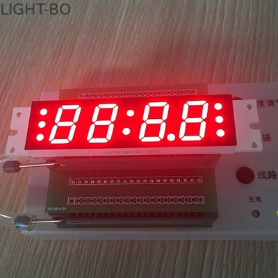 Siete de cuatro cifras dividen la pantalla LED en segmentos de encargo 14,8 milímetros para la radio/el sonido