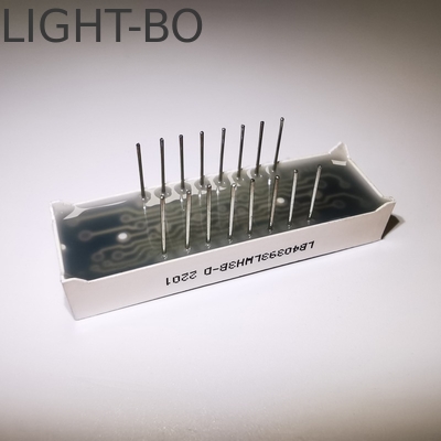 Display de reloj LED con electricidad 12x6 pulgadas Polaridad de cátodo común para los requisitos del cliente