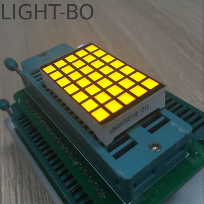 Display LED de matriz de puntos 5x7 con voltaje inverso de 5V y catodo de columna de ánodo de la fila de conexión