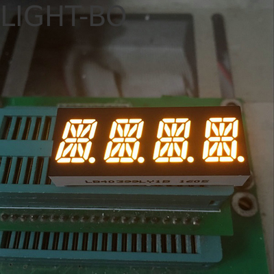Display LED alfanumérico de tres dígitos 20mA Consumo de corriente a través del tipo de montaje de agujero Display brillante y claro