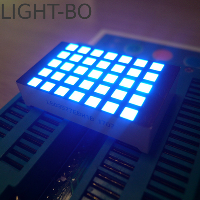 Display LED de matriz de puntos 5x7 de alto brillo con alta tasa de actualización y -20°C a 70°C