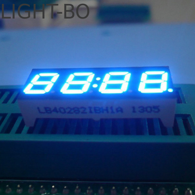 Display de reloj LED de varios colores con color emitente de blanco ultra brillante y material de gabinete de marco de aluminio