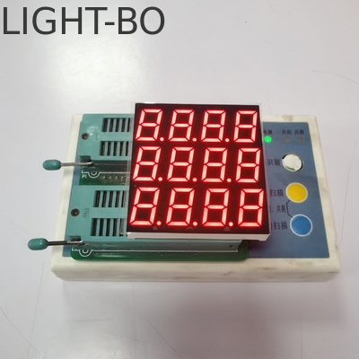 Display LED de tres filas de cuatro dígitos de 7 segmentos de color rojo ultrabrillante para instrumentos de control