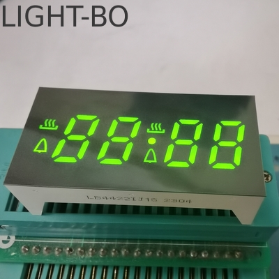 Display LED de anodo amarillo verde personalizado de 7 segmentos para el control del temporizador del horno