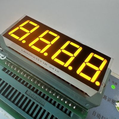Un buen precio. Ámbar 4 dígitos 14.2mm 7 segmentos de pantalla LED Anodo común para el control de temperatura en línea