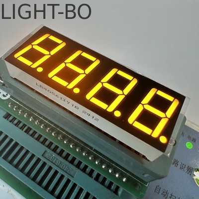 Ultra brillante ámbar 4 dígitos 14.2mm 7 segmentos LED pantalla común anodo para el control de temperatura