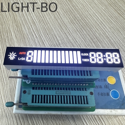 Ultra blanco brillante / rojo común catodo personalizado 7 segmentos LED para la capucha de la cocina