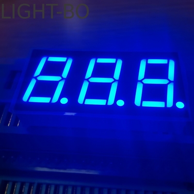 Un buen precio. Display LED de 7 segmentos de 0,56 pulgadas de 3 dígitos de color azul Anodo común en línea