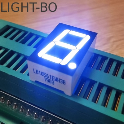 Display LED de 7 segmentos de un solo dígito Anodo común blanco para indicador digital