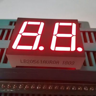 Ultra Rojo Brillante 2 dígitos 0,56 pulgadas 7 Segmento LED Display Anodo común