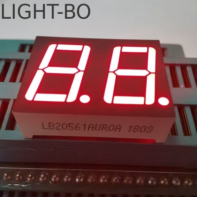 Un buen precio. Ultra Rojo Brillante de 2 dígitos 0,56 pulgadas 7 segmentos de pantalla LED Anodo común en línea
