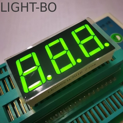 Un buen precio. Display LED de 7 segmentos de 0,56 pulgadas con tres dígitos, de color amarillo brillante y verde en línea