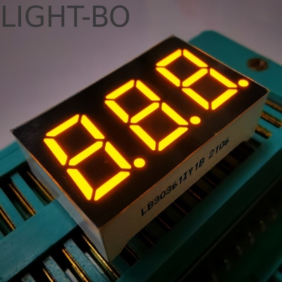 Un buen precio. Display LED de ámbar súper brillante 7 segmentos 3 dígitos 9.2mm Cátodo común para panel medidor en línea