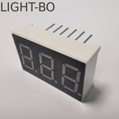 Un buen precio. Display LED de 9.2 mm de 3 dígitos de anodo común de ámbar súper brillante de 7 segmentos para medidor de panel en línea