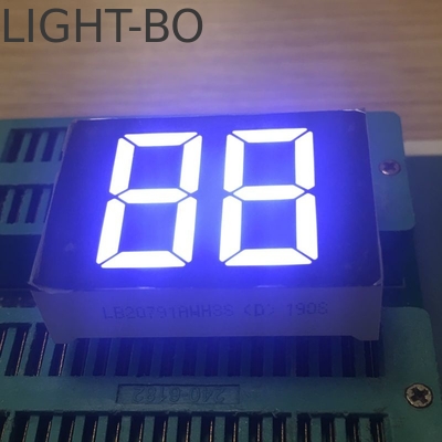 Display LED de 2 dígitos de 7 segmentos de 20 mm de color blanco anodo común para calentadores de agua digitales
