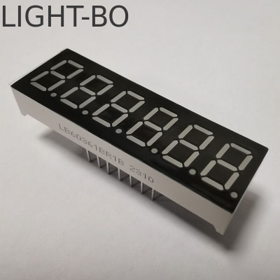 Un buen precio. Super brillante pantalla LED roja de 6 dígitos de 0,36 pulgadas de 7 segmentos, ampliamente utilizada para el panel de instrumentos en línea