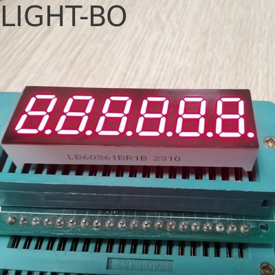 Un buen precio. Pantalla LED de 7 segmentos de 6 dígitos de 0,36 pulgadas, ampliamente utilizada para el panel de instrumentos en línea