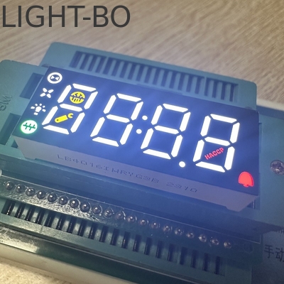 Display LED multicolor de 4 dígitos y 7 segmentos con ánodo común para el panel de control del refrigerador