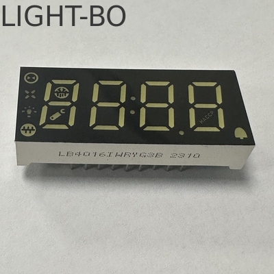 4 dígitos 7 segmentos de pantalla LED de cátodo común multicolor para el panel de control del refrigerador