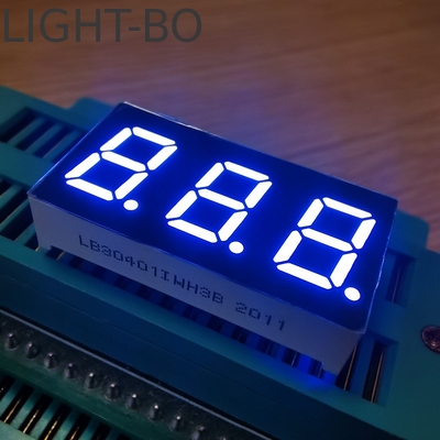 Display LED de 7 segmentos de 0,4 pulgadas Anodo común Ultra Blanco para el indicador de temperatura