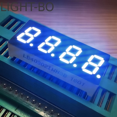Display LED de 7 segmentos de 7,62 mm de color blanco con ánodo común para el indicador de temperatura