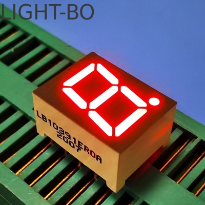 Display LED Anodo común rojo brillante de un solo dígito 0,39 pulgadas 7 segmento para el panel de instrumentos