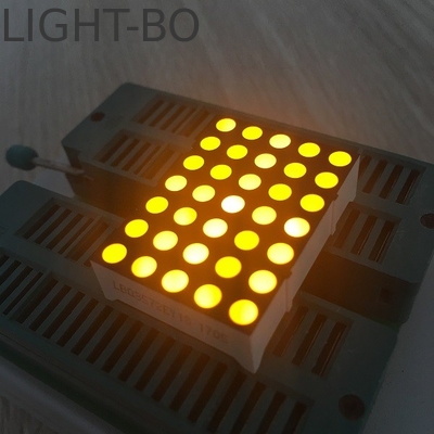 Display LED de matriz DOT amarillo súper brillante de 3 mm para señales móviles / tableros de mensajes
