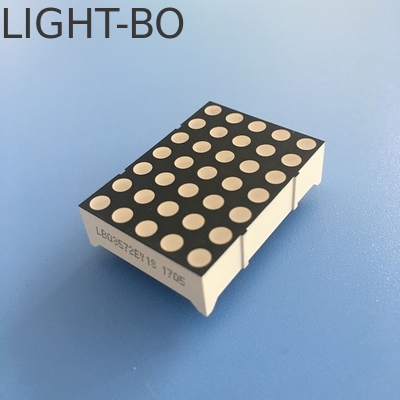 Display LED de matriz DOT de 3 mm de color amarillo súper brillante para señales móviles / tableros de mensajes