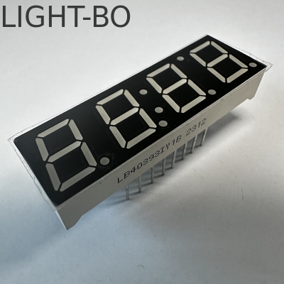 Un buen precio. 0.39 pulgadas 4 dígitos 7 segmentos Super brillante amarillo LED Display Cátodo común para el indicador de humedad de temperatura en línea