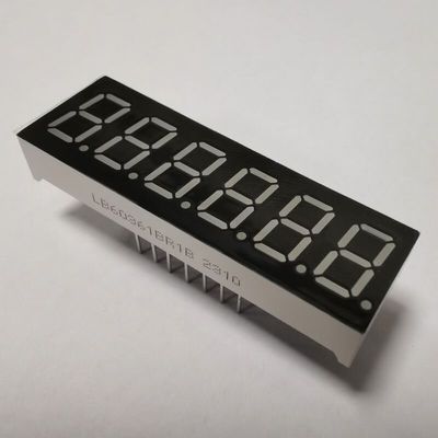 Un buen precio. 6 dígitos 7 segmentos de pantalla LED con 9,2 mm de altura y cátodo común para el temporizador de cuenta atrás digital en línea