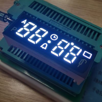 Display LED de catodo común de 7 segmentos blanco de 4 dígitos para temporizador de horno