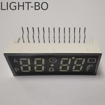 Display LED de 7 segmentos de 4 dígitos con ánodo común ultrablanco para temporizador de horno incorporado