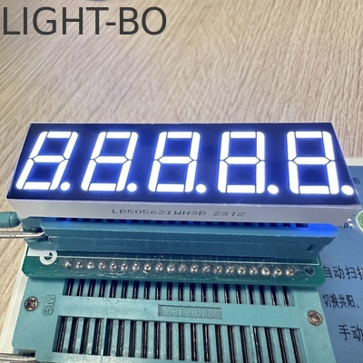Ultra Blanco 0,56 pulgadas 5 dígitos 7 segmentos de pantalla LED Anodo común para el control del proceso