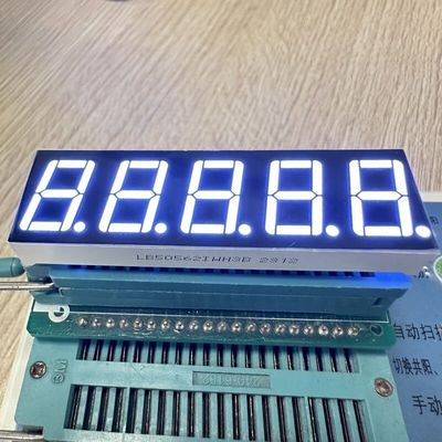 Un buen precio. Pantalla LED de 7 segmentos de 5 dígitos de 0.56 pulgadas, blanco ultra brillante, con ánodo común para control de procesos en línea