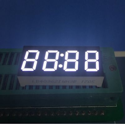 Un buen precio. Pantalla de reloj LED de 7 segmentos de ánodo común de 0.36 pulgadas, blanco ultrabrillante, 4 dígitos, para control de temporizador digital en línea