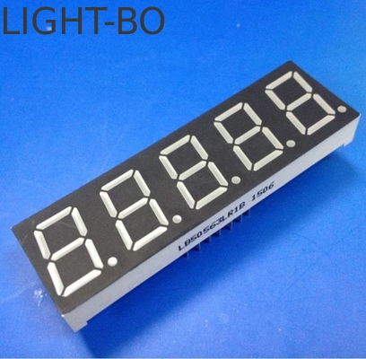 Display LED de 7 segmentos de 5 dígitos de 14,2 mm de color rojo súper brillante
