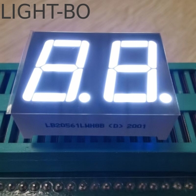 Anodo común de 7 segmentos de pantalla LED de doble dígito de 14,2 mm de color blanco