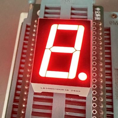 Un buen precio. Pantalla LED de 7 segmentos de un solo dígito ultra brillante rojo de 0.8 pulgadas, cátodo común para indicador digital en línea