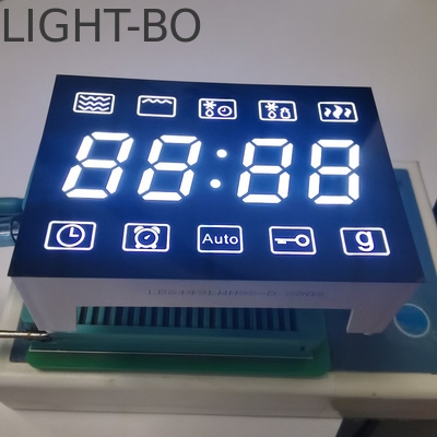 Display LED de 7 segmentos de microondas de color blanco ultrabrillante con cátodo común de 4 dígitos