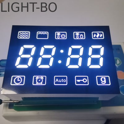Microondas de anodo común con pantalla LED de 7 segmentos de 4 dígitos de color blanco ultra brillante